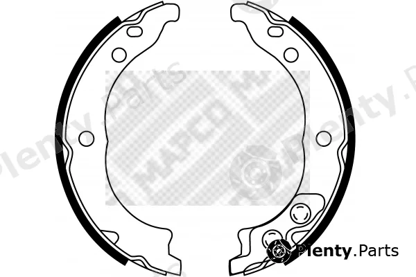 Mapco 8135 — Brake Shoe Set, parking brake