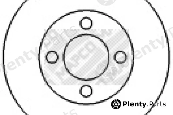 Mapco 15886 — Brake Disc
