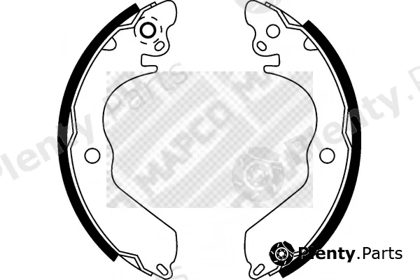 Mapco 8528 — Brake Shoe Set