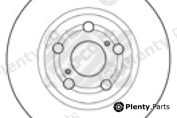 Mapco 15553 — Brake Disc