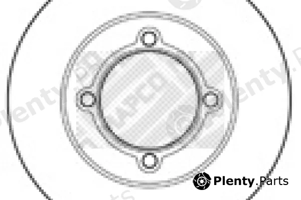 Mapco 15571 — Brake Disc