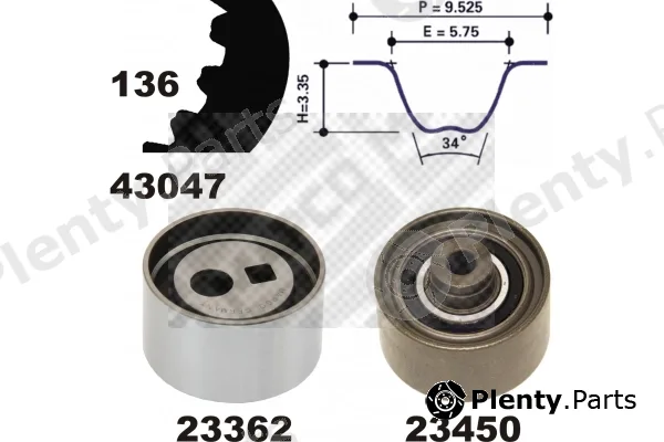 Mapco 23435 — Timing Belt Kit