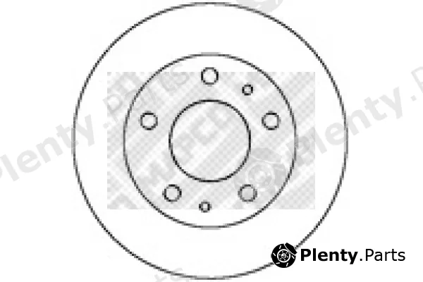 Mapco 25037 — Brake Disc