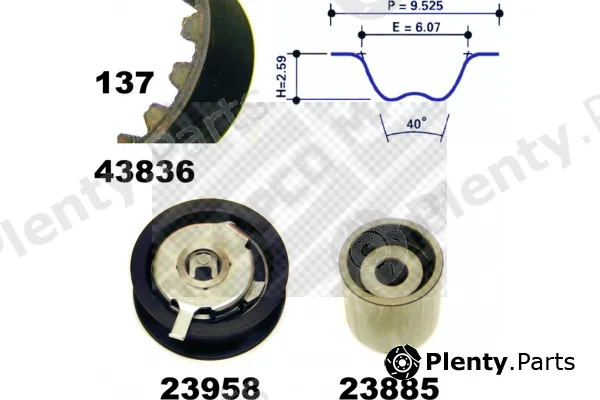 Mapco 23836 — Timing Belt Kit