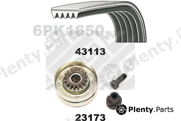Mapco 23113 — V-Ribbed Belt Set