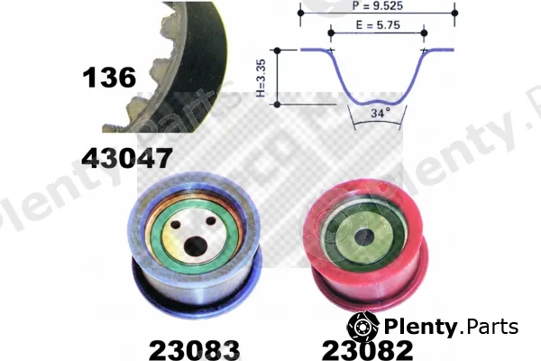 Mapco 73080 — Timing Belt Kit