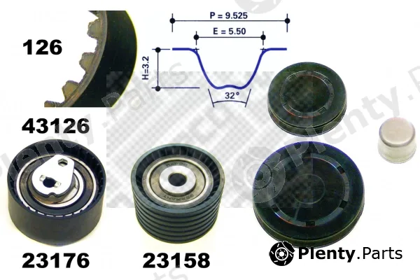 Mapco 23126 — Timing Belt Kit