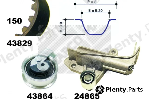 Mapco 23902 — Timing Belt Kit