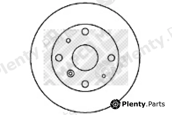 Mapco 25507 — Brake Disc