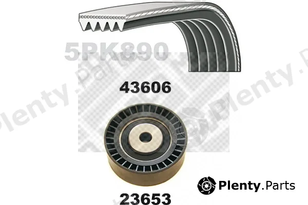 Mapco 23606 — V-Ribbed Belt Set