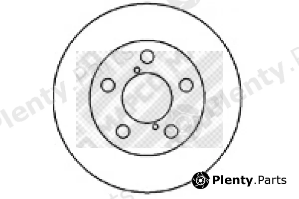 Mapco 25580 — Brake Disc