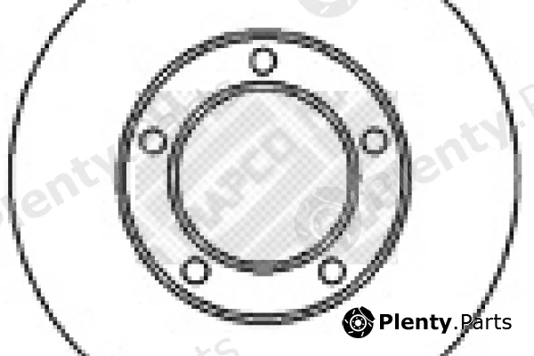 Mapco 25557 — Brake Disc