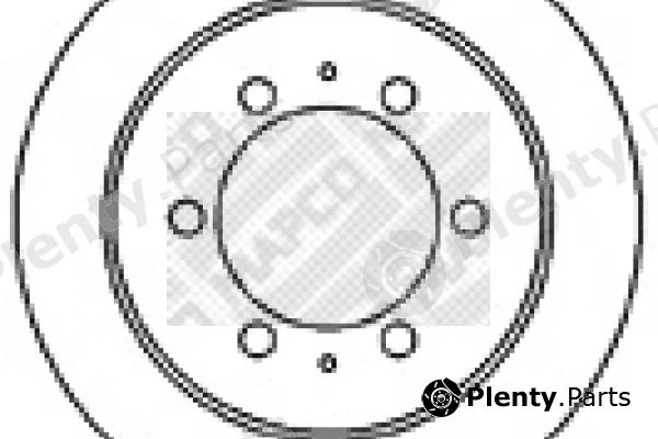 Mapco 15582 — Brake Disc