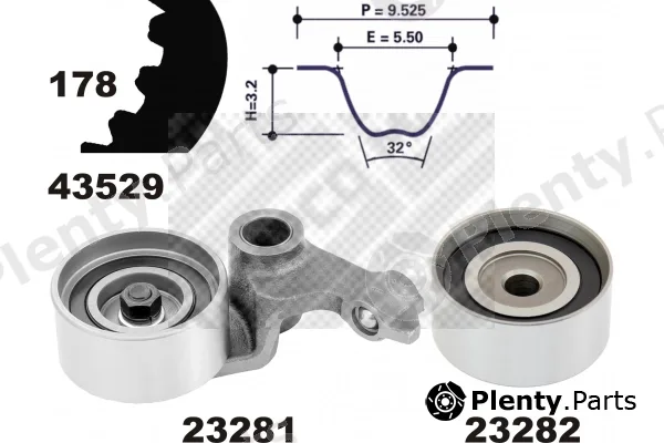 Mapco 23529 — Timing Belt Kit