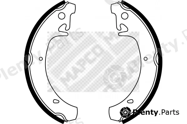Mapco 8021 — Brake Shoe Set