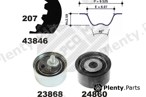 Mapco 73816 — Timing Belt Kit