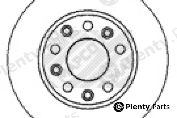 Mapco 15106 — Brake Disc