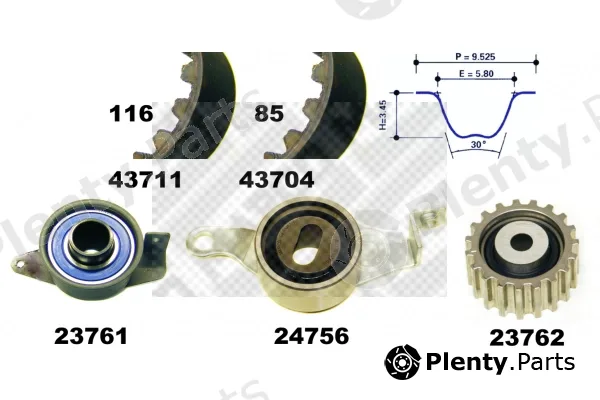 Mapco 23633 — Timing Belt Kit