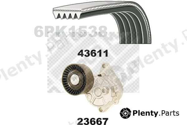 Mapco 23611 — V-Ribbed Belt Set