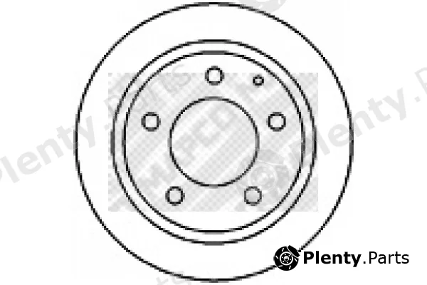 Mapco 25536 — Brake Disc