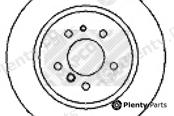 Mapco 15653 — Brake Disc