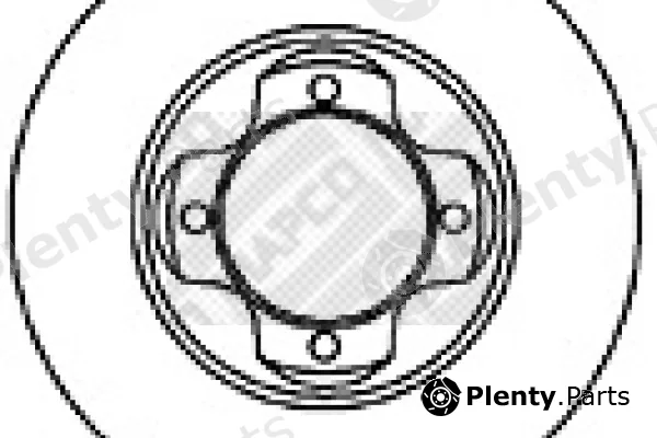Mapco 25535 — Brake Disc