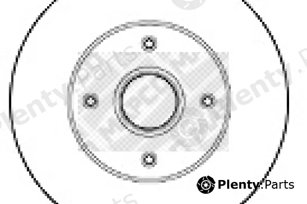 Mapco 15124 — Brake Disc