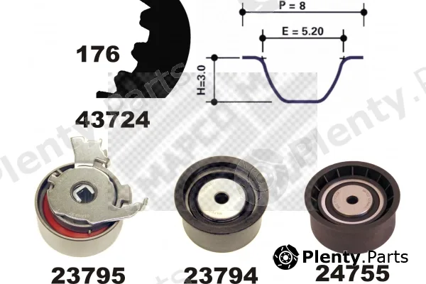Mapco 23729 — Timing Belt Kit