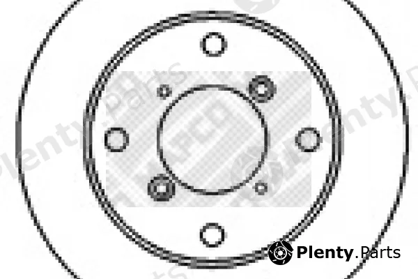 Mapco 25590 — Brake Disc