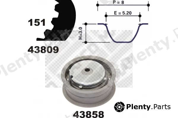 Mapco 73815 — Timing Belt Kit