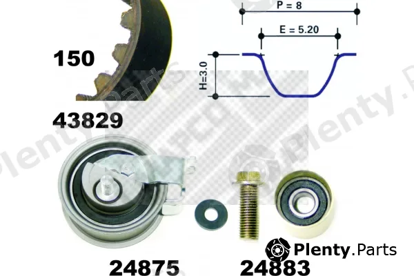 Mapco 23912 — Timing Belt Kit