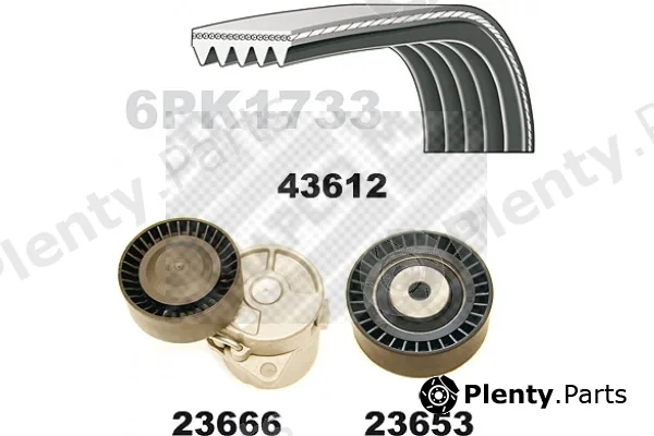 Mapco 23616 — V-Ribbed Belt Set