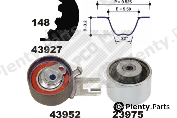 Mapco 23927 — Timing Belt Kit
