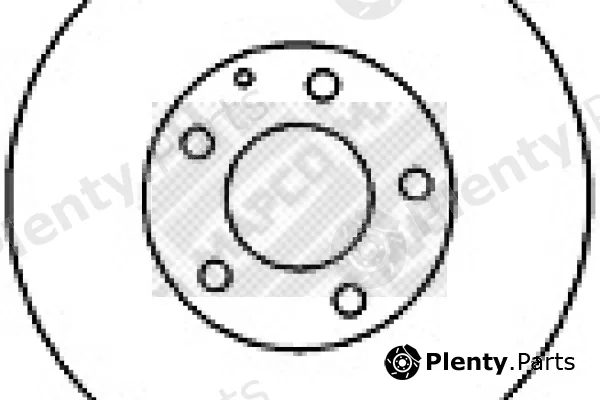 Mapco 25534 — Brake Disc