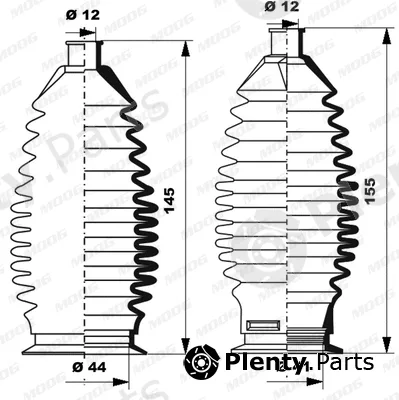Moog K150261 — Bellow Kit, steering