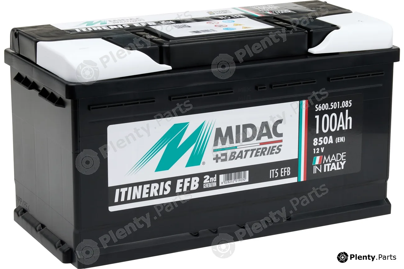 Midac IT5EFB — Starter Battery Midac Itineris EFB - Start&Stop - Enhanced Flooded Batteries