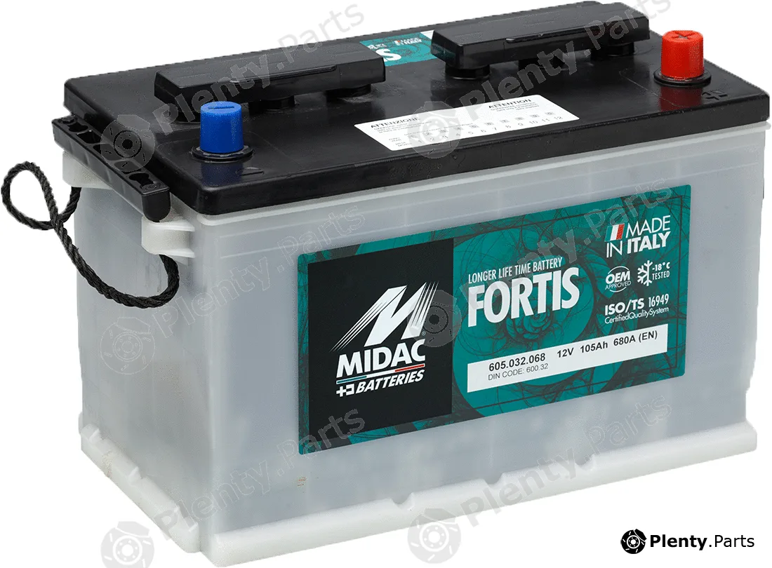 Midac 100G — Starter Battery Midac Fortis