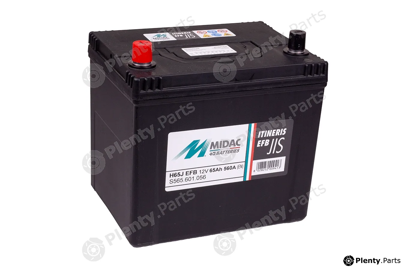 Midac IT65JEFB — Starter Battery Midac Itineris EFB - JIS S&S - Enhanced Flooded Batteries