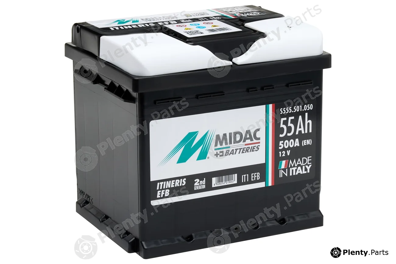 Midac IT1EFB — Starter Battery Midac Itineris EFB - Start&Stop - Enhanced Flooded Batteries