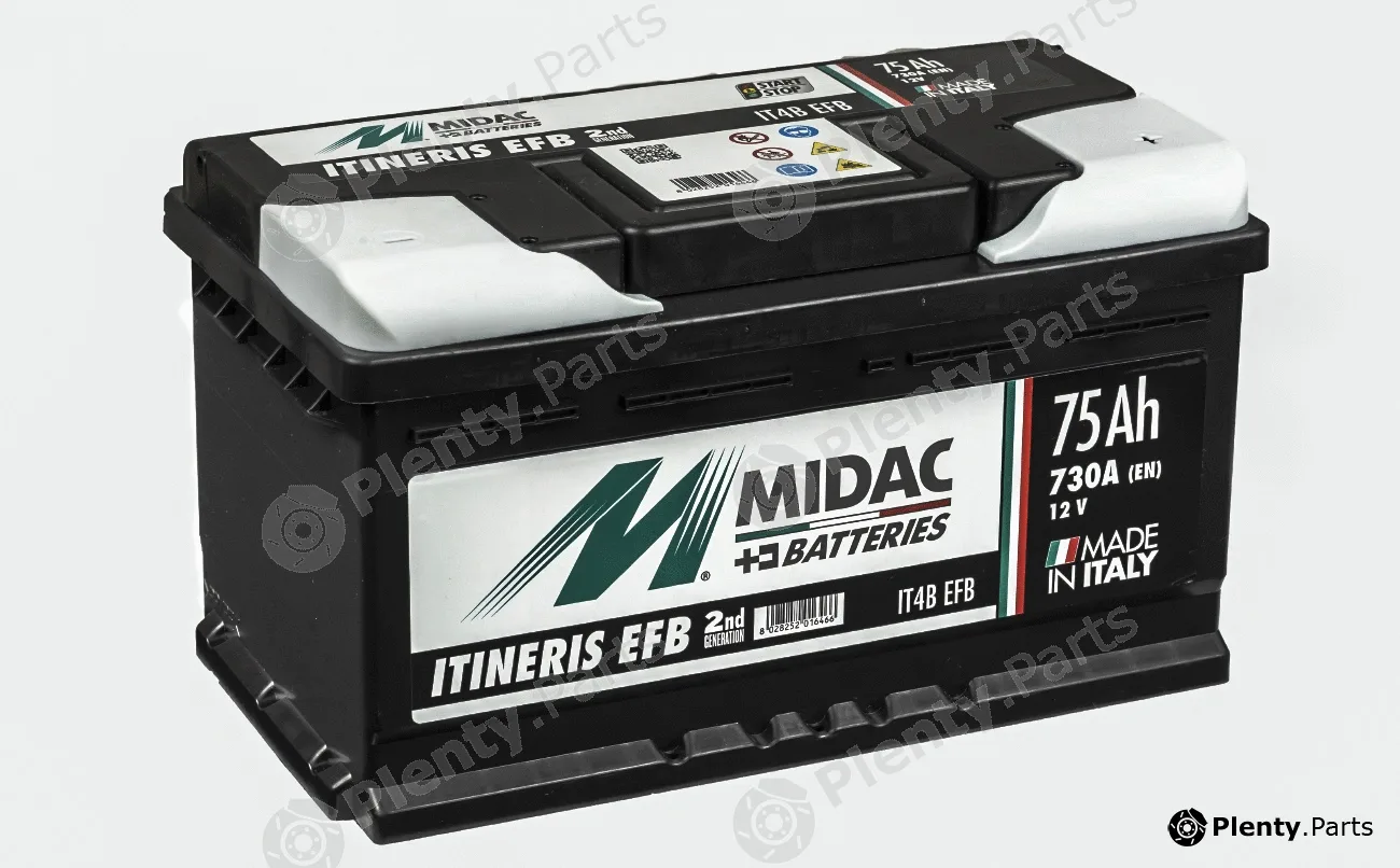 Midac IT4BEFB — Starter Battery Midac Itineris EFB - Start&Stop - Enhanced Flooded Batteries