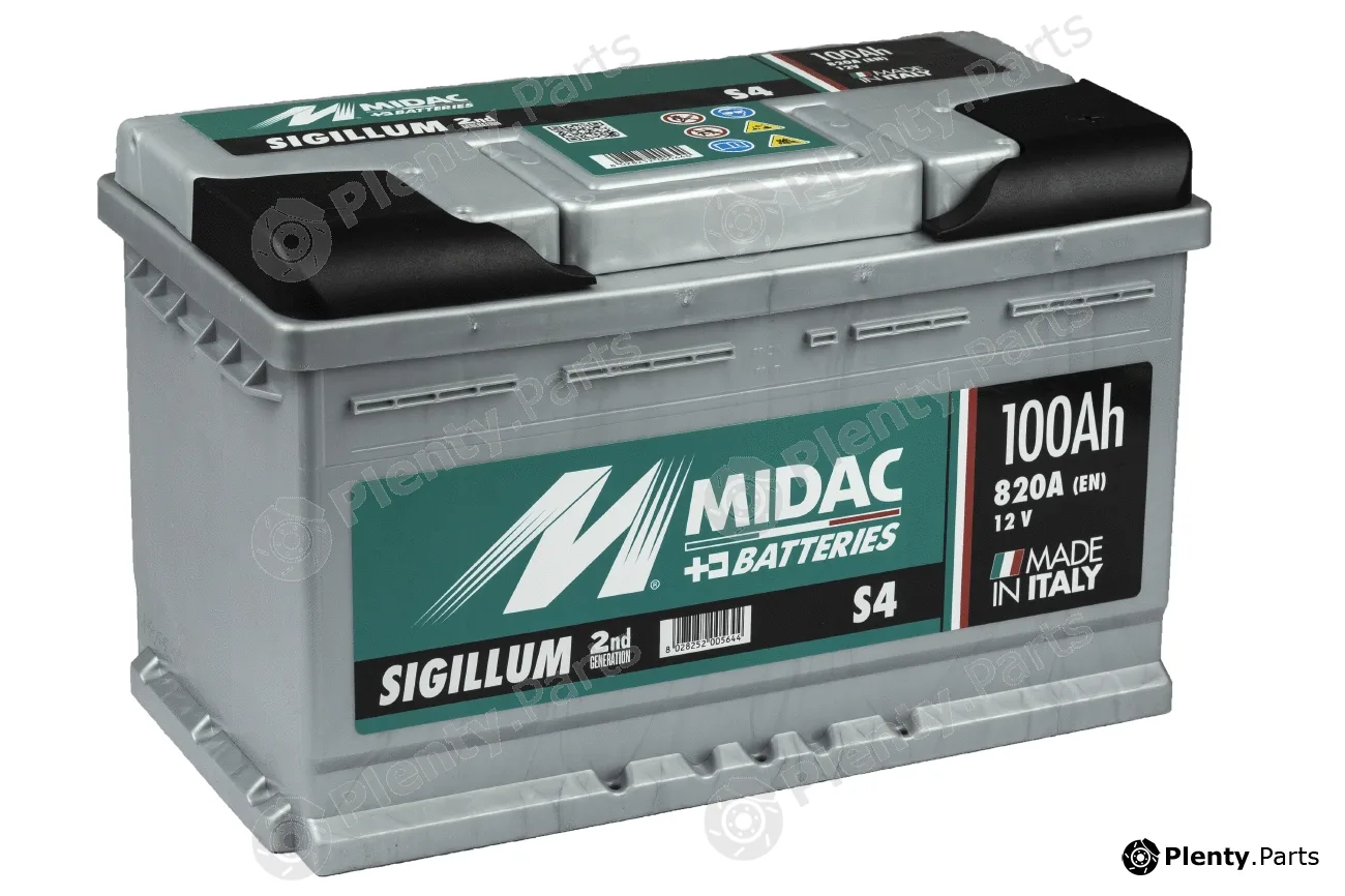 Midac S4 — Starter Battery Midac Sigillum - Standard DIN