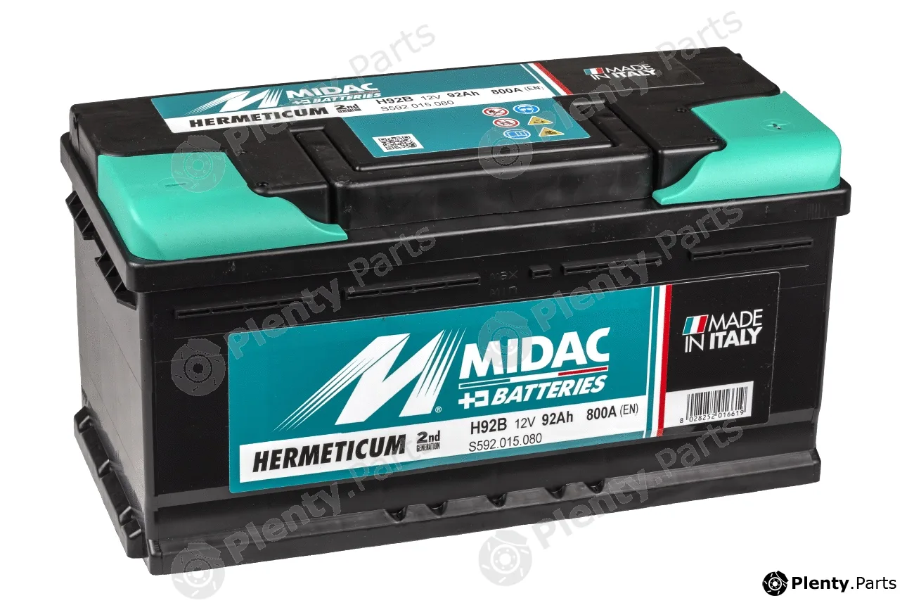 Midac H92B — Starter Battery Midac Hermeticum - Low DIN