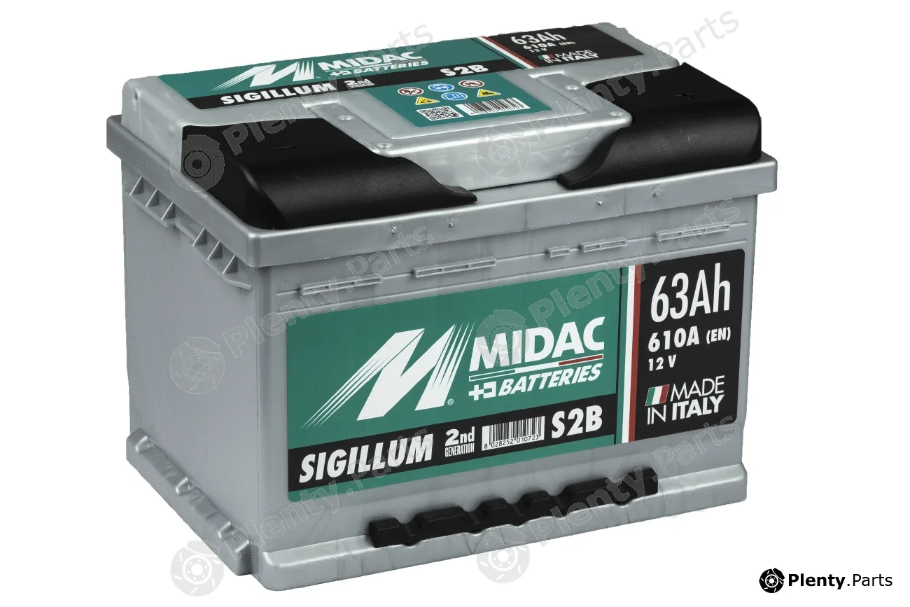 Midac S2B — Starter Battery Midac Sigillum - Low DIN