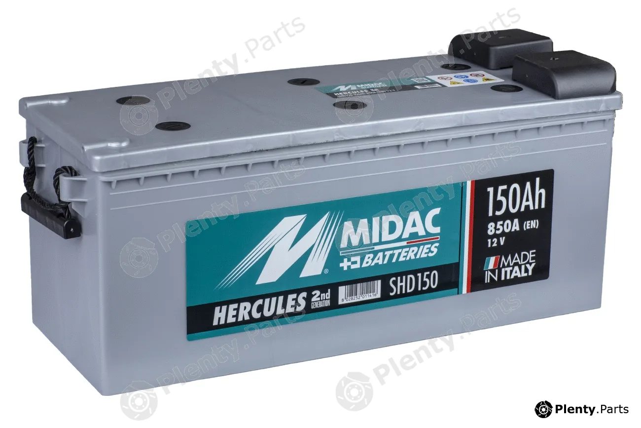 Midac SHD150 — Starter Battery MIDAC Hercules - SHD (Super Heavy Duty)