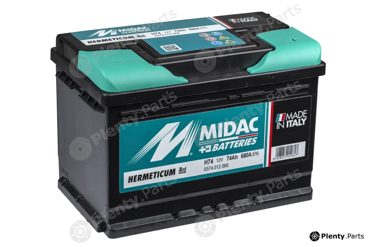 Midac H74 — Starter Battery Midac Hermeticum - Standard DIN