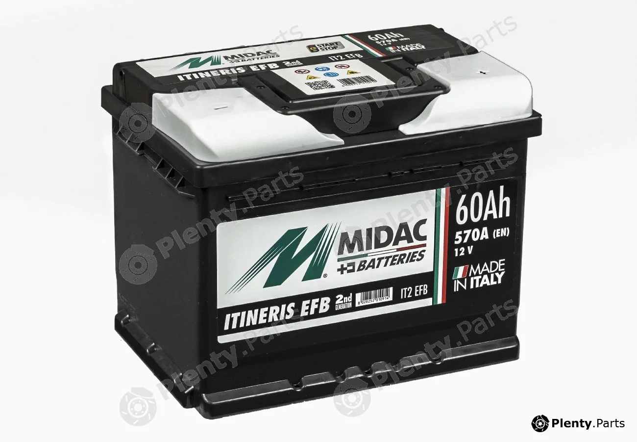 Midac IT2EFB — Starter Battery Midac Itineris EFB - Start&Stop - Enhanced Flooded Batteries