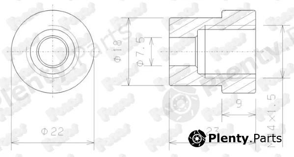 Fonos 80665 — Adapter, lambda sensor