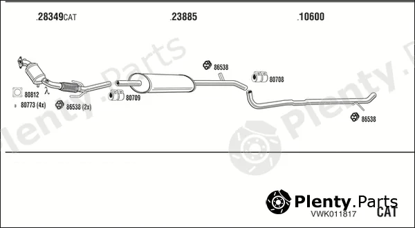 Fonos VWK011817 — Exhaust System
