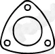 Fonos 80013 — Gasket, exhaust pipe