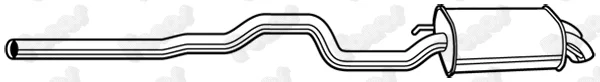 Fonos 23684 — Rear Muffler